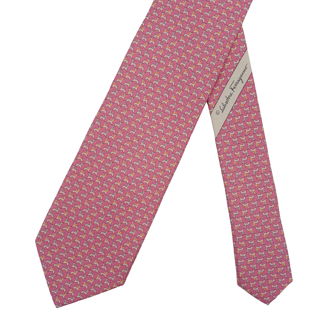 [RBSCF11734-136-3] FERRAGAMO 페라가모 실크 넥타이
